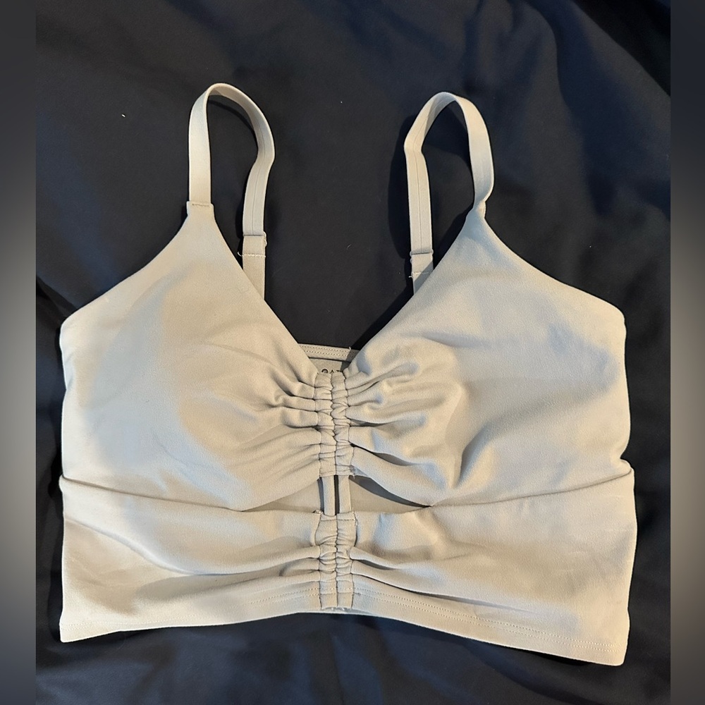 athleta workout scrunch top